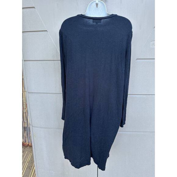 A.P.C Black Knit Long Sleeves Shift Dress Sz S Basic Quiet Luxury Minimalist Chi - Picture 6 of 10